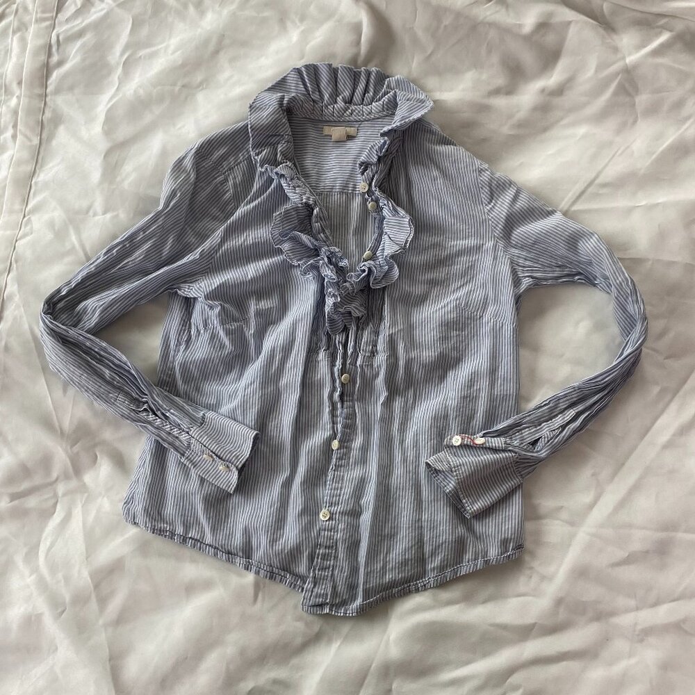 Ruffle Collar Blouse